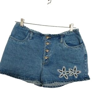 🔵BOGO FREE🔵 No Excuses Sexy Jeanswear Short  Button Fly Jean Shorts Sz 13/14